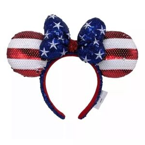 Disney Red, White, and Blue Minnie Mouse Ears
